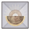 Golden Embossed Wall Painting