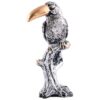 Decorative Silver Resin Parrot Showpiece for Home Decor, Living Room, Table Decoration for Gifting - Image 2